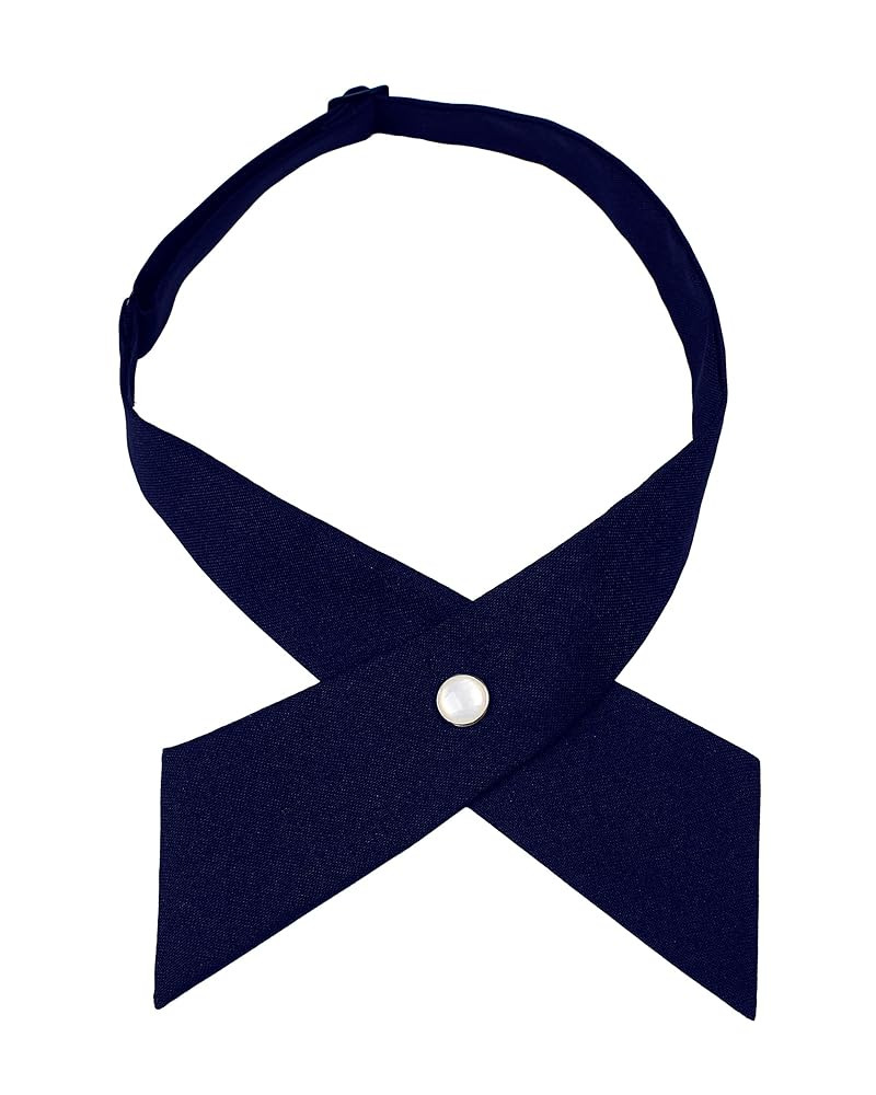 LEVAO Solid Color Criss-Cross Tie, Girls' School Uniform Cross Adjustable Bowtie | Amazon (US)