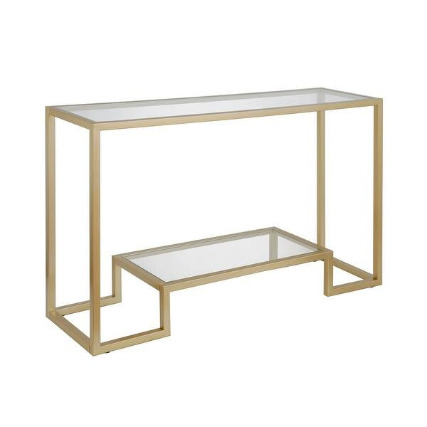 Silver Orchid Spira Geometric Console Table | Bed Bath & Beyond