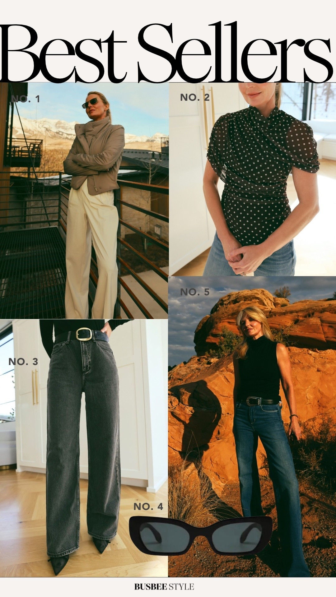 This week’s best sellers…2 pairs of my favorite jeans, the chicest polka dot top, affordable modern sunglasses, and sneaky-chic trousers that are made of a lightweight performance fabric. 🙌🏻

#LTKSeasonal