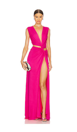 Triple Loop Knit Dress in Light Pink | Revolve Clothing (Global)