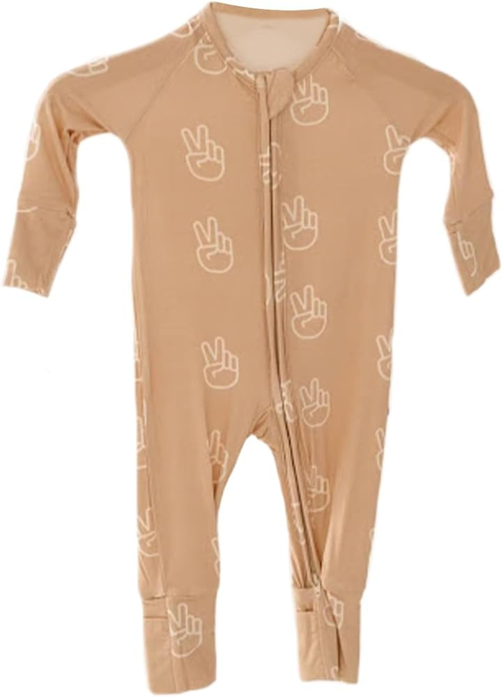 forever french Baby | Bamboo Zipper Pajamas | Baby Boy & Girl | Mitten & Feet Cuffs | 2 way Zippe... | Amazon (US)