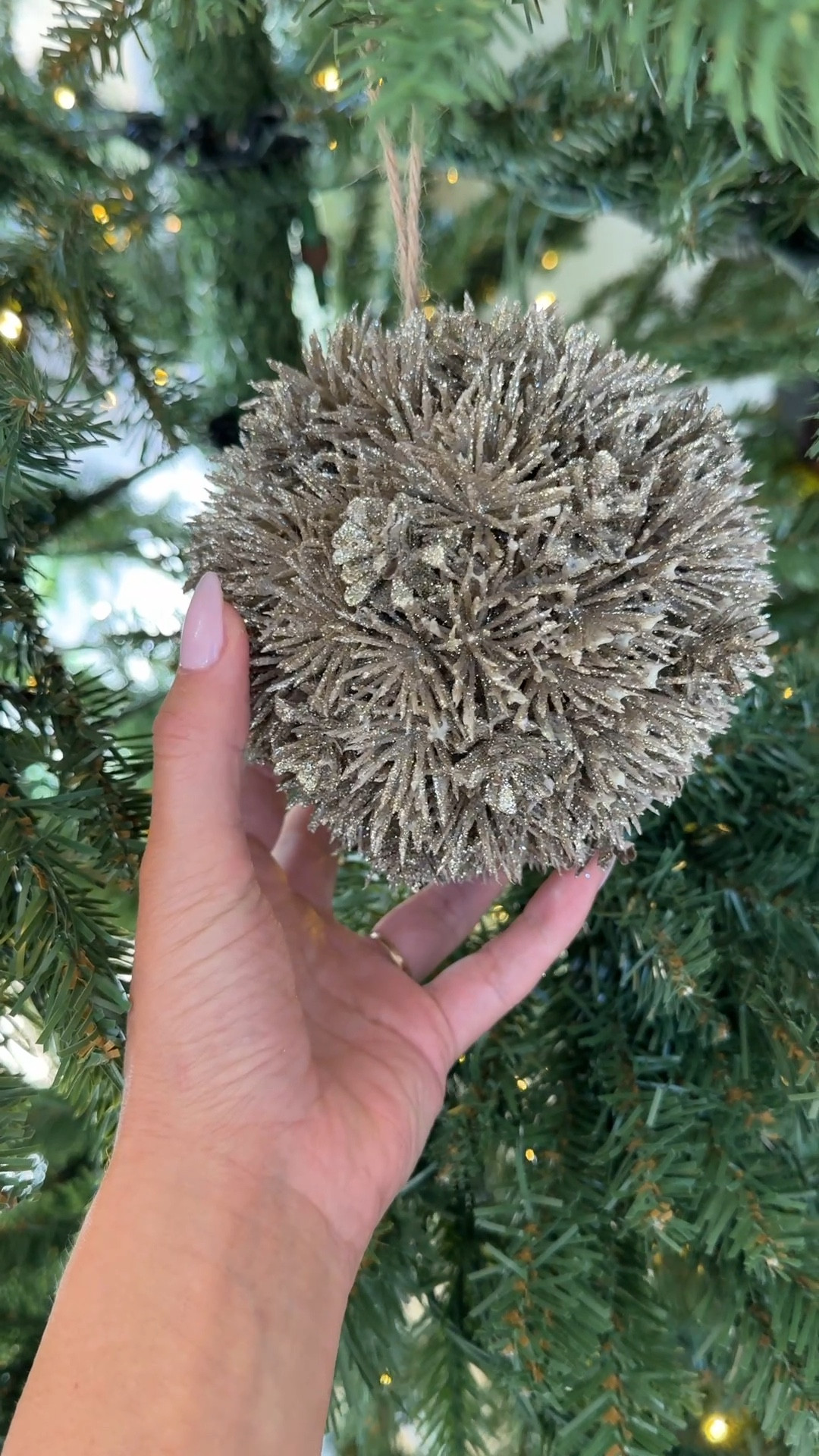 Look at all that sparkle. I’m using new ornaments this year and these are the perfect size for our 12’ Christmas tree. They will last forever and this is a timeless neutral accent.

#LTKVideo 

#LTKHoliday #LTKHome