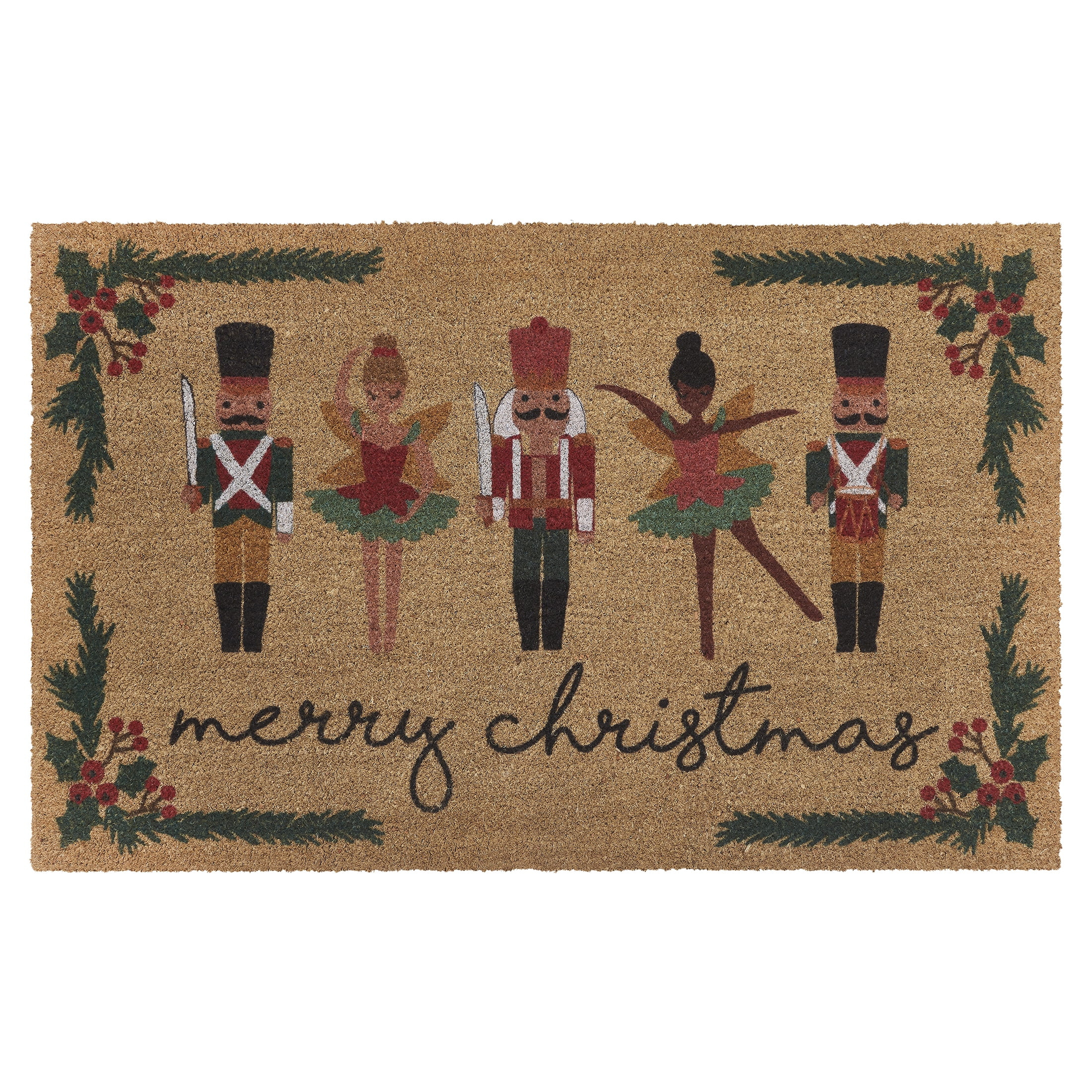 My Texas House Multicolor Nutcracker Ballet Outdoor Coir Doormat, 30" x 48" | Walmart (US)