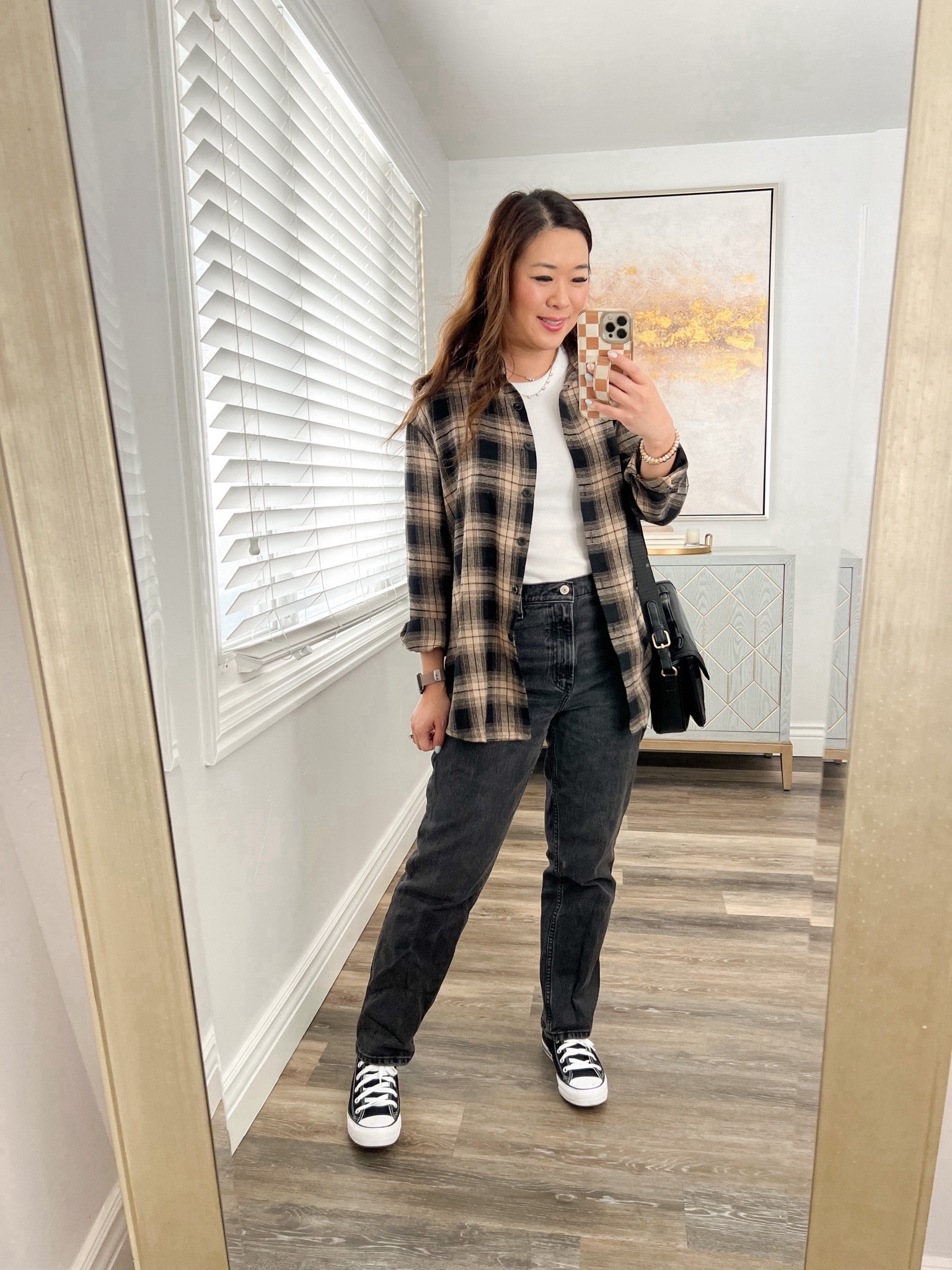 90s Outfit for Friends Experience!
Tank: Medium
Button Down: Medium
90s Jeans: 29S
Converse: Size down
