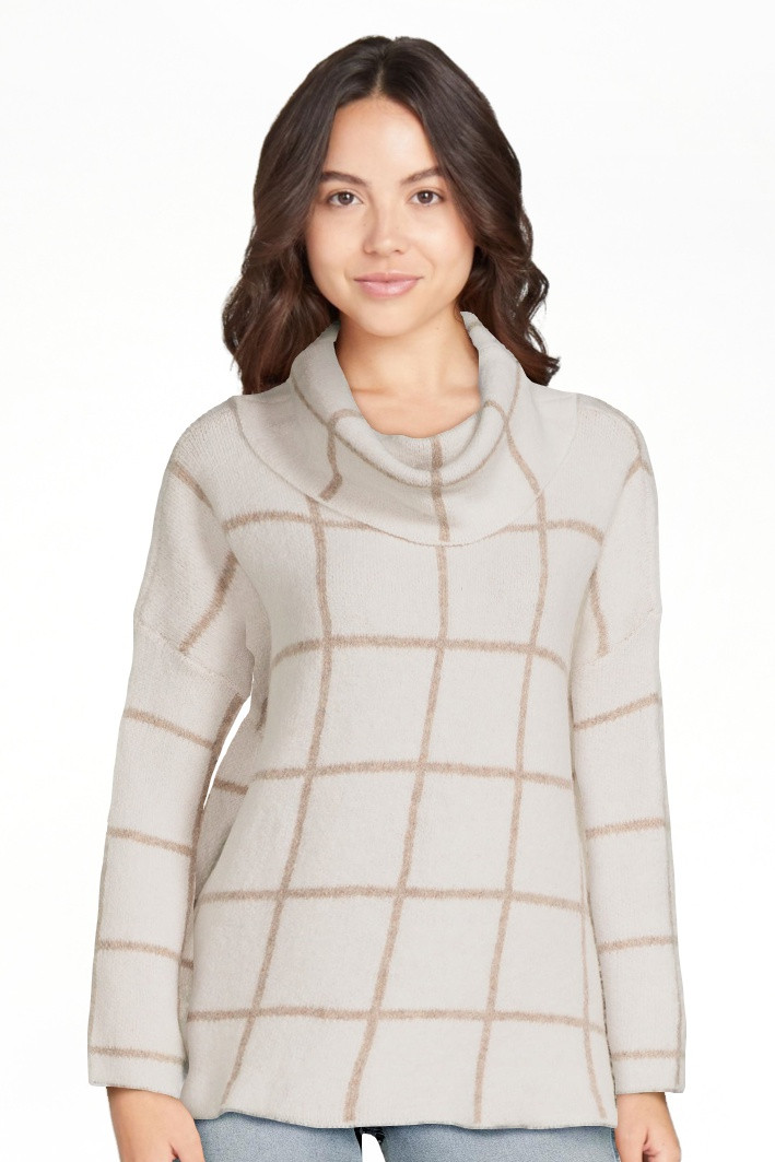 Dreamers by Debut Womens Cowl Neck Pullover Long Sleeve Sweater | Walmart (US)