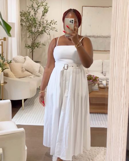 The perfect midi white dress for summer and it has pockets. It also comes in blue stripes . Target Circle Deals , target style , target sale, target fashion finds , white dress, summer dresses , spring dresses 

#LTKSeasonal #LTKmidsize #LTKxTarget