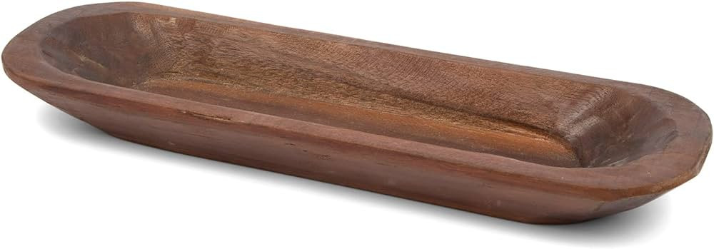 Dough Bowl For Decor - Wooden Dough Bowl - Wooden Bowls for Decor - Decorative Wooden Bowl - Doug... | Amazon (US)