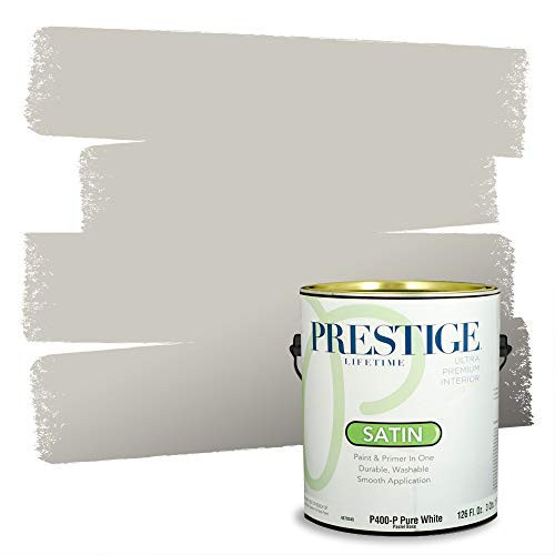PRESTIGE Paints Interior Paint and Primer In One, 1-Gallon, Satin, Comparable Match of Sherwin Williams* Repose Gray* | Amazon (US)
