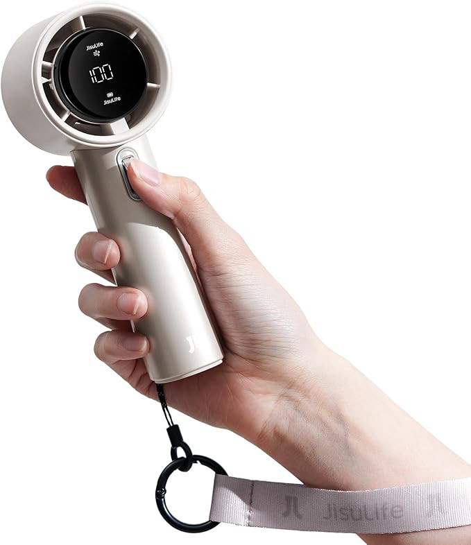 JISULIFE Handheld Fan Pro Series - Extreme Cooling Output: 1-100 Speed Scroll Wheel, Metal Body, ... | Amazon (US)