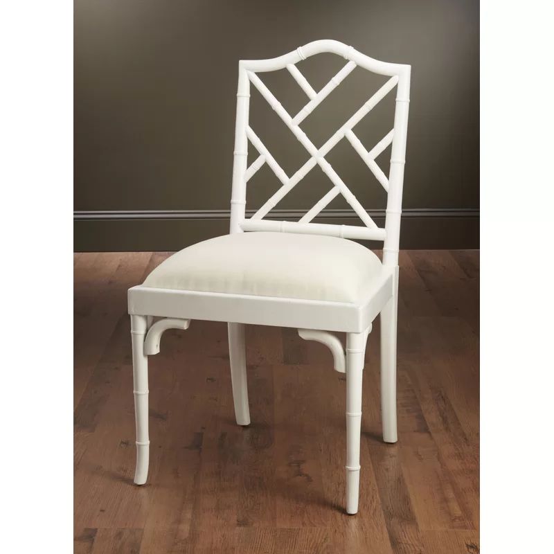 Hilal Linen Cross Back Side Chair | Wayfair North America