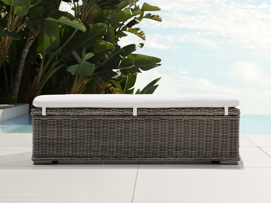 Wyatt Outdoor Storage Bench | Arhaus