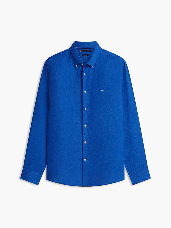 Regular Fit Hemd aus reinem, gewaschenem Leinen | Tommy Hilfiger (DE)