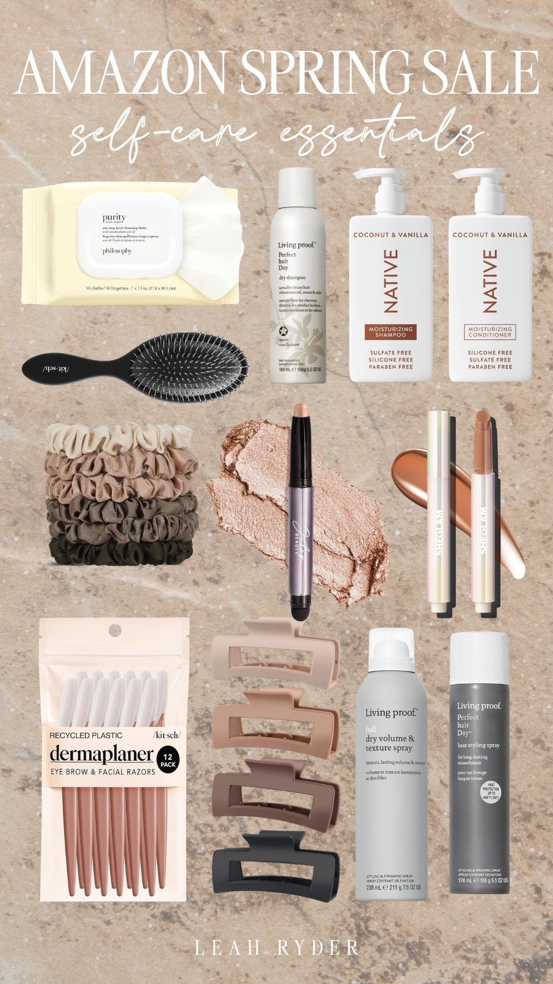 Amazon self-care essentials featuring beauty must-haves, hair care products, skincare tools, and everyday wellness favorites. These Amazon spring sale finds include dry shampoo, moisturizing shampoo and conditioner, dermaplaning tools, makeup essentials, and hair accessories perfect for an easy routine refresh. If you’re searching for Amazon beauty finds, self-care essentials, affordable skincare tools, hair care must-haves, or everyday beauty products, this roundup is full of practical favorites to upgrade your routine.

#LTKSaleAlert #LTKBeauty #LTKgrwm