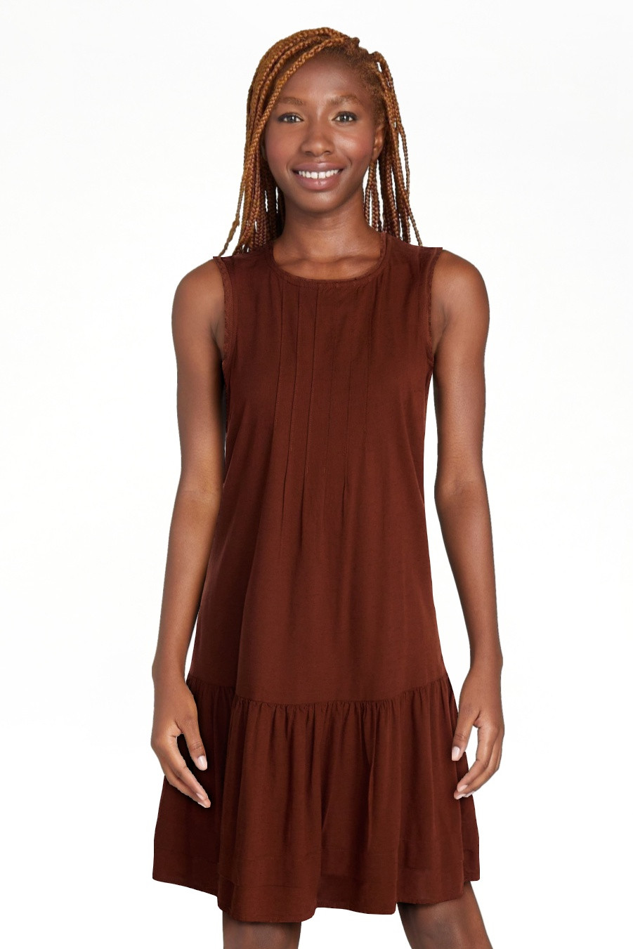 Time and Tru Women's Linen Blend Shift Dress, Sizes XS-XXXL | Walmart (US)