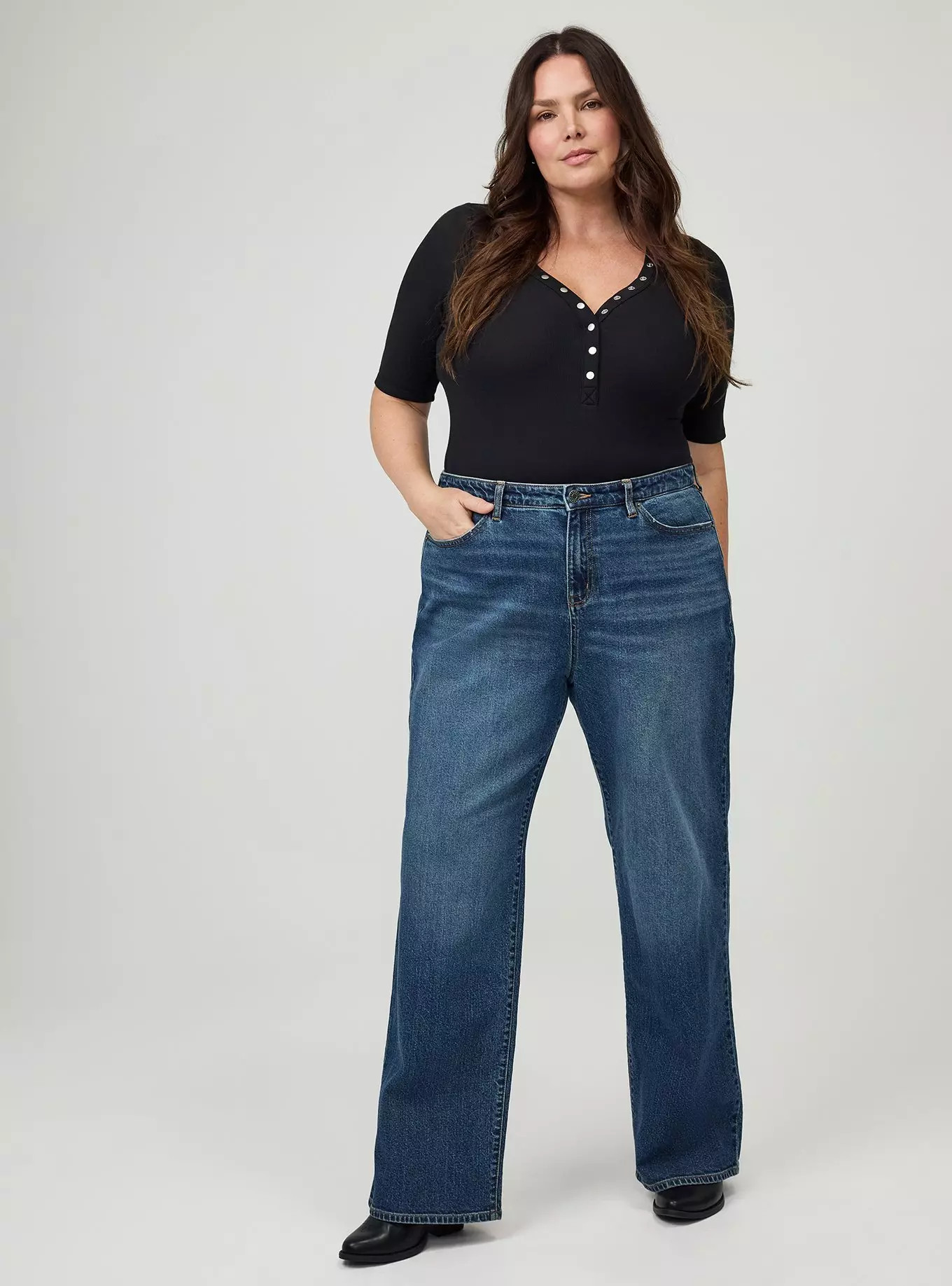 Baggy High-Rise Straight Jean | Torrid (US & Canada)