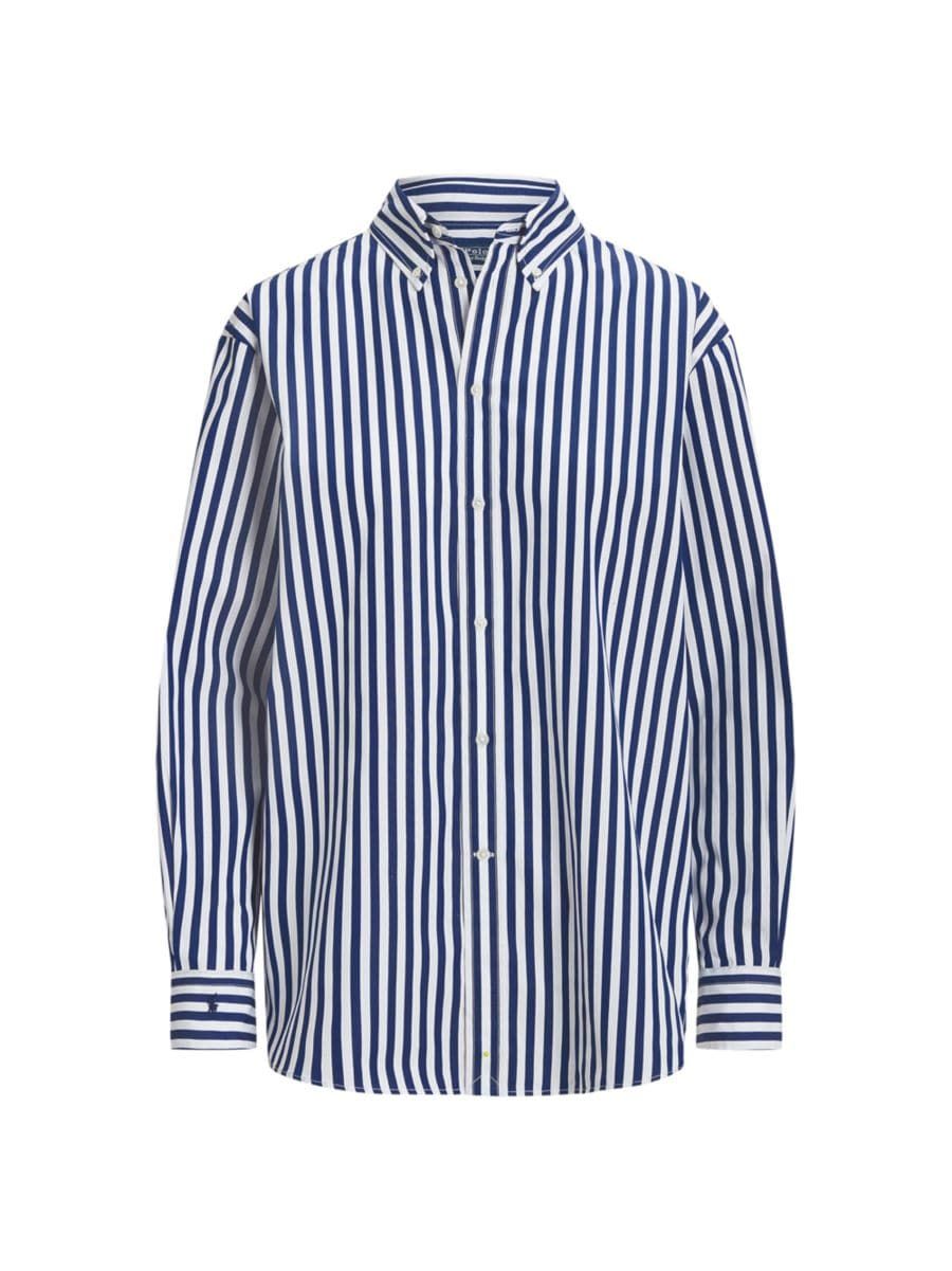 Striped Button-Up Shirt | Saks Fifth Avenue