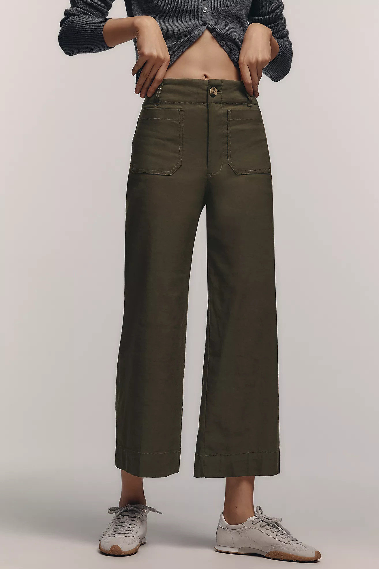 The Colette Cropped Wide-Leg Pants by Maeve | Anthropologie (US)