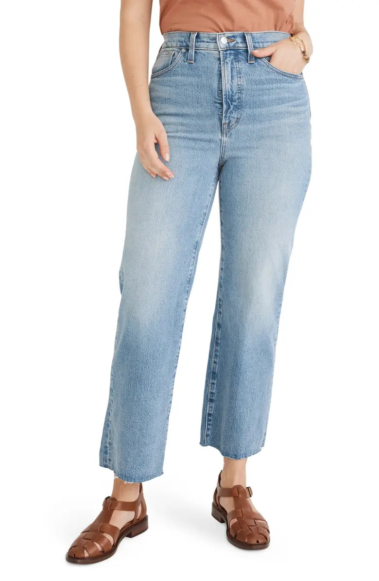 Madewell The Perfect Vintage Wide Leg Crop Jeans | Nordstrom | Nordstrom