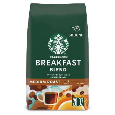Starbucks Breakfast Blend Medium Roast Ground Coffee - 28oz | Target