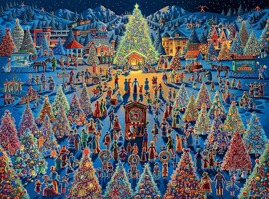 Buffalo Games – Dowdle - Festival of Trees - 1000 Piece Christmas Jigsaw Puzzle - Festive Holid... | Amazon (US)