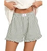 ANRABESS Womens Gingham Striped Boxer Shorts | Amazon (US)