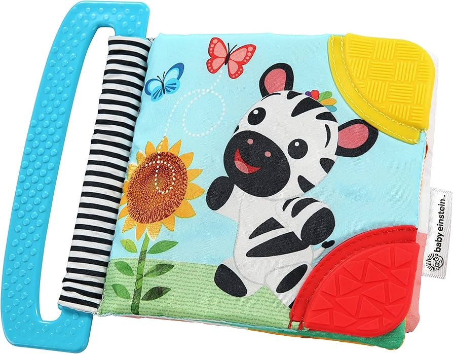 Baby Einstein Curious Explorers Teether Book Take-Along Toy, Ages Newborn +, Multicolored | Amazon (US)