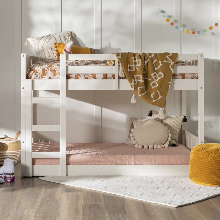 Calhan Twin Over Twin Solid Wood Standard Bunk Bed by Harriet Bee | Wayfair North America