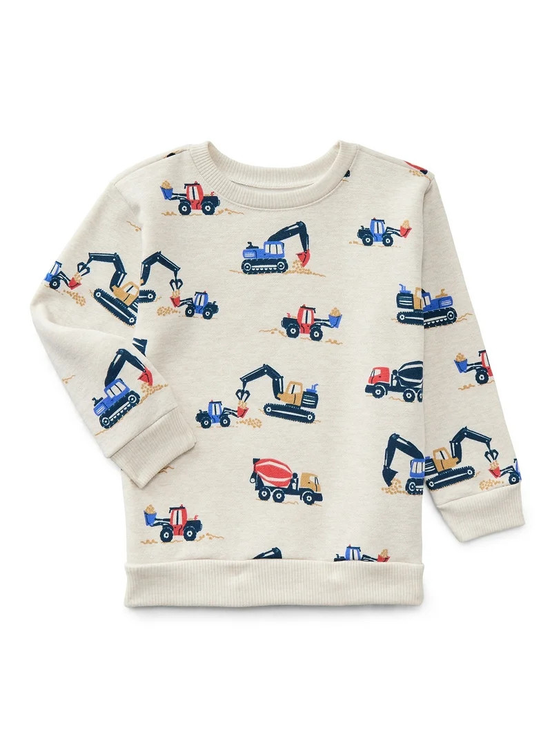 Garanimals Toddler Boy Printed Fleece Sweatshirt, Sizes 2T-5T | Walmart (US)