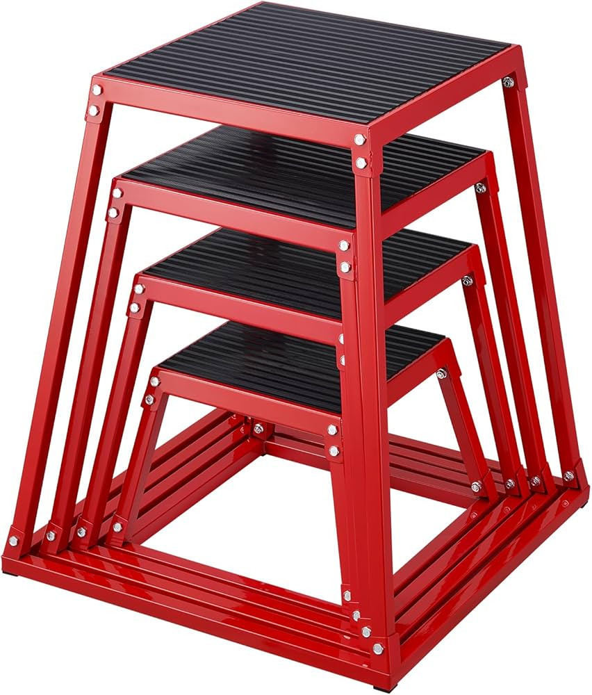 VEVOR Plyometric Jump Box, 12 Inch Plyo Box, Steel Plyometric Platform and Jumping Agility Box, A... | Amazon (US)