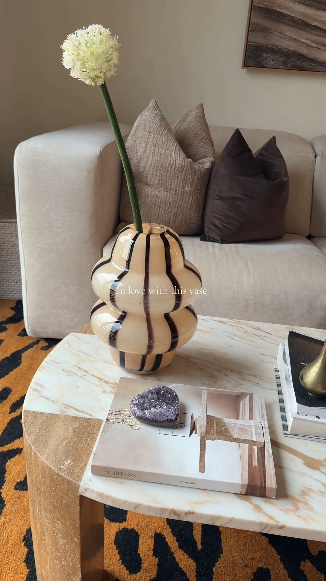 Spruced up my coffee table with this beautiful vase 
#tablevase #homedecor #neutraldecor #livingroomdecor #jossandmain #coffeetablestyling #ovalcoffeetable

#LTKvlog #LTKMothersDay #LTKSeasonal