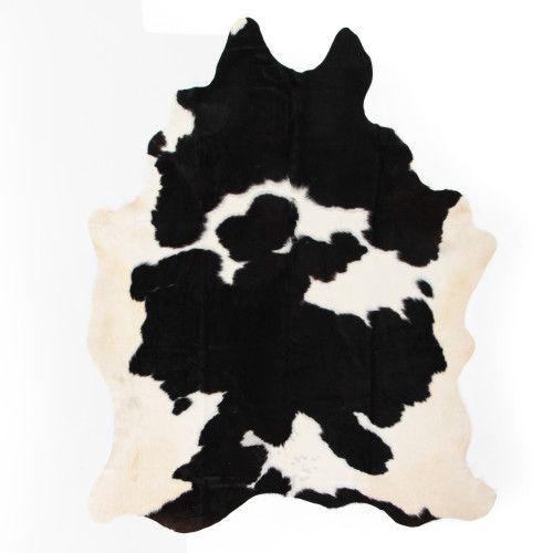 Four Hands Cardin Cowhide Rug Black And White | Gracious Style
