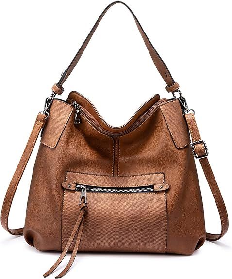 Realer Hobo Purses and Handbags for Women, Shoulder Bag Large Crossbody Bags with Tassel | Amazon (US)