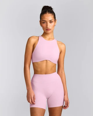 SoftMotion™ High Neck Sports Bra | Chalk Pink | Oner Active (UK / US)