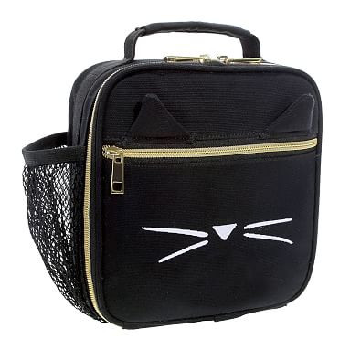 Emily & Meritt Black Kitty Recycled Lunch Box | Pottery Barn Teen