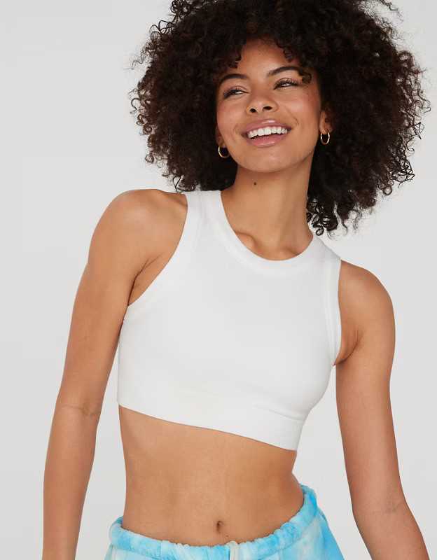 OFFLINE By Aerie Seamless High Neck Sports Bra | Aerie