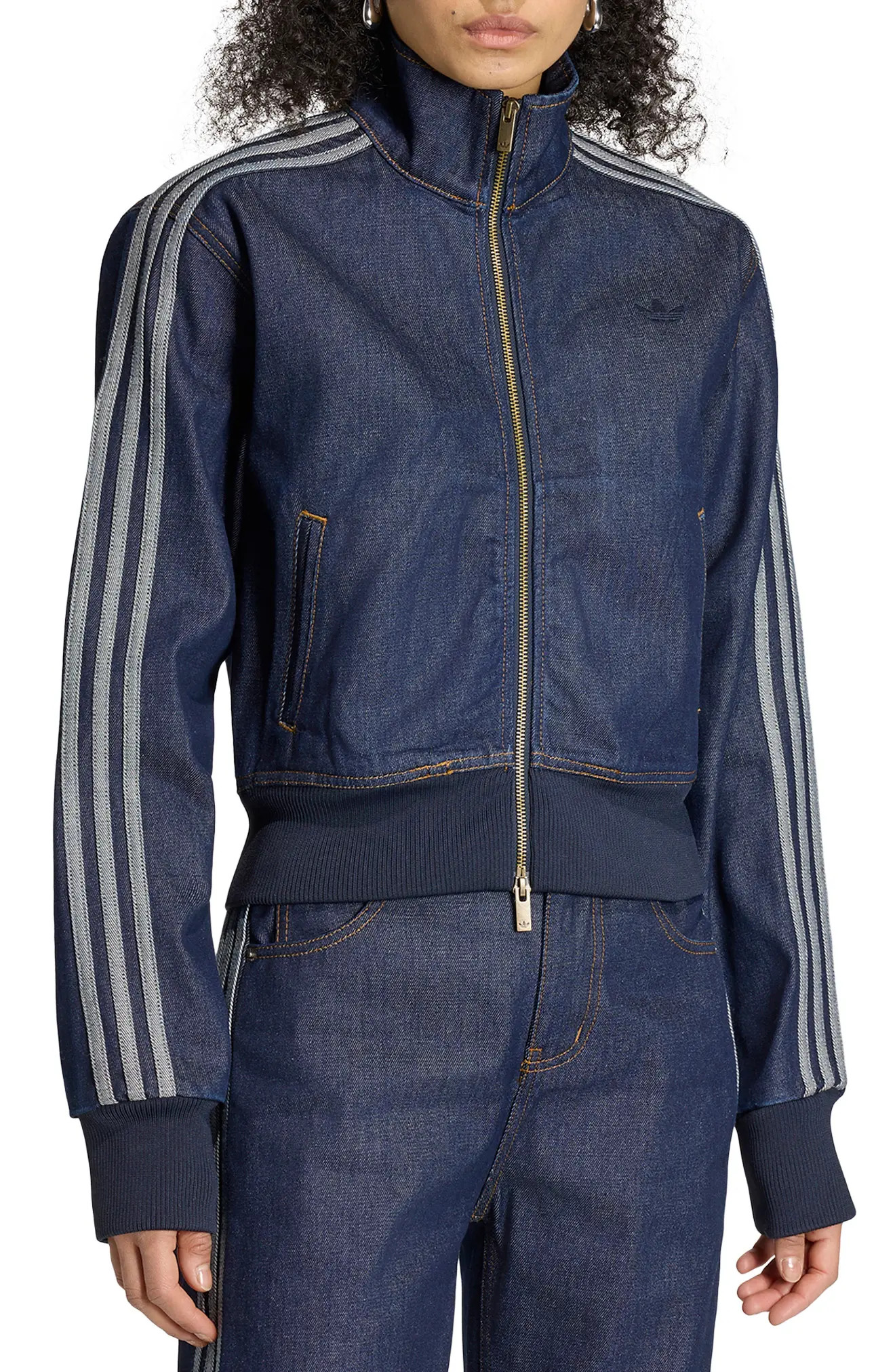adidas Originals Denim Track Jacket (Women) | Nordstrom | Nordstrom