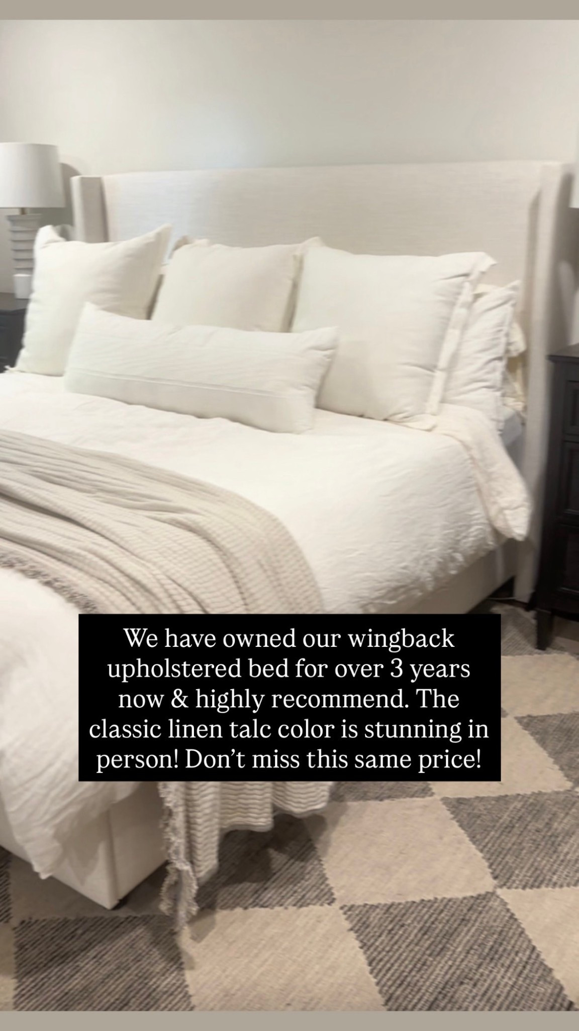 Don’t miss this sale on our stunning wingback upholstered bed! We have owned for years and are still obsessed! @wayfair #wayfair #wayfairpartner #ad