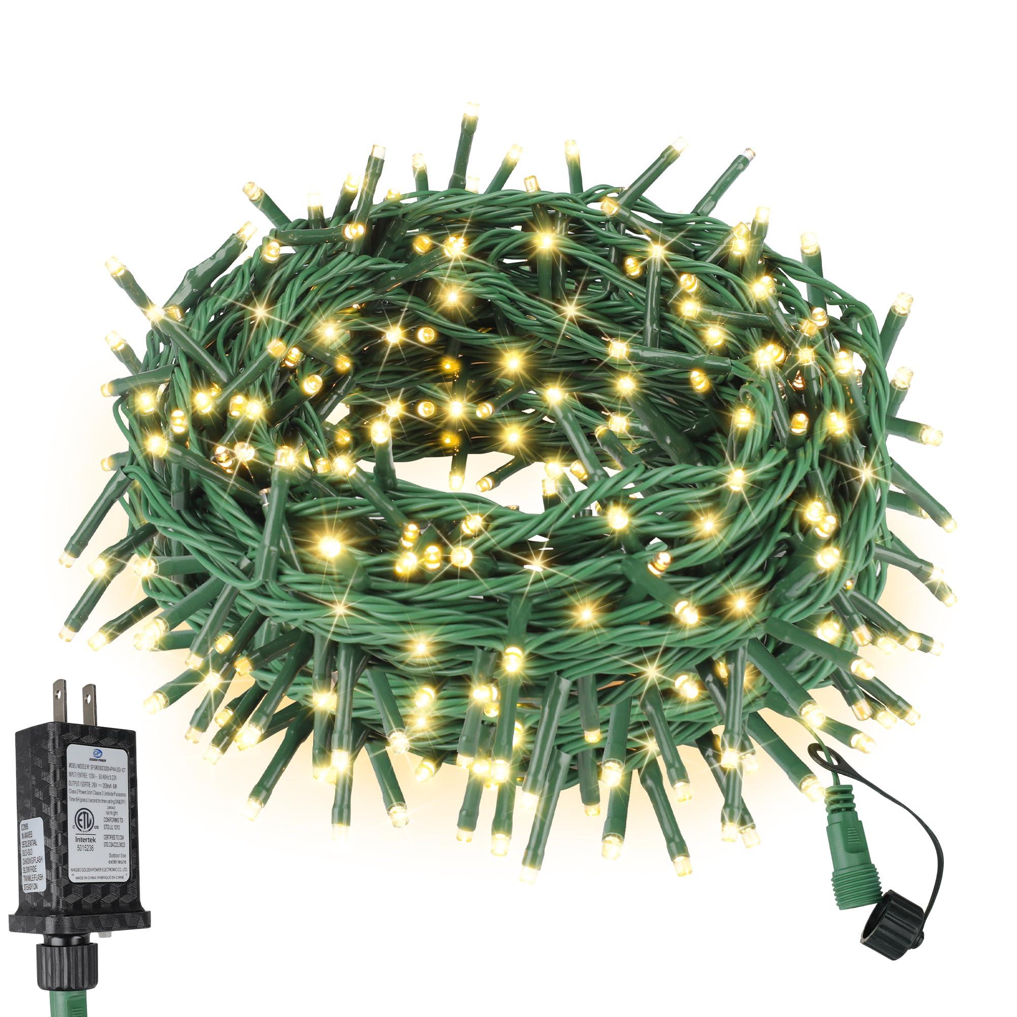 66FT 200LED Outdoor Christmas Lights End-to-End Plug Christmas Tree Lights 8 Modes for Bedroom We... | Amazon (CA)