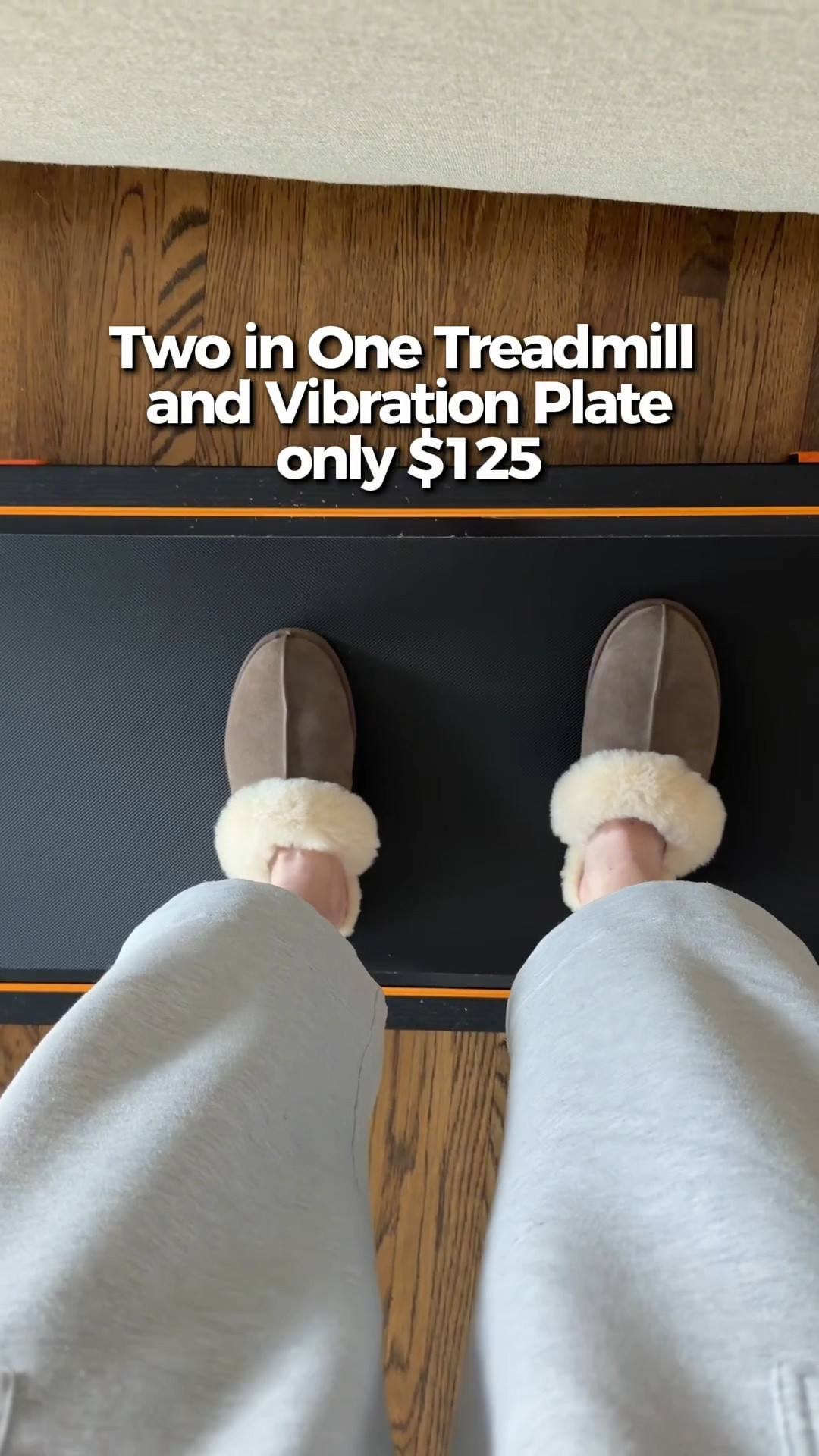 After being stuck inside for days with the recent snow and ice storms I have been so thankful this gem came into my life! For only $125 it’s a two in one system that slides under my sofa when not in use. I’ve been eyeing vibration plates a while and I searched high and low for a value version that did both vibrate and treadmill. 

#LTKActive #LTKfitnessgoals #LTKHome