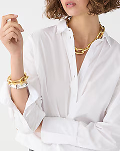 Cropped garçon shirt in cotton poplin | J. Crew US