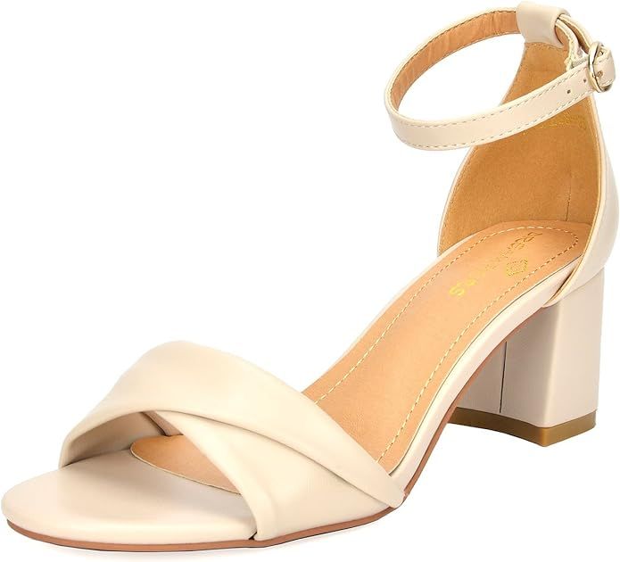 DREAM PAIRS Women's Duchess Heel Sandals | Amazon (US)