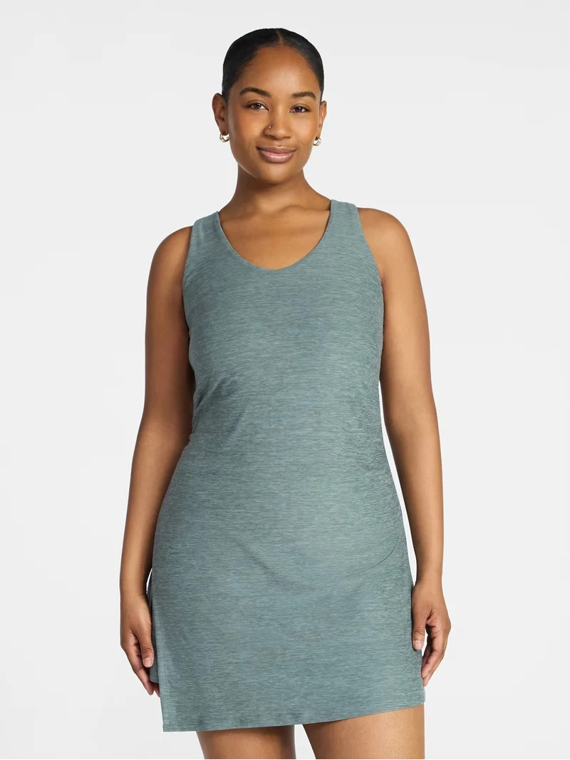 Athletic Works Women's and Women's Plus ButterCore Wrap Dress, Sizes XS-4X | Walmart (US)