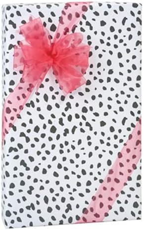 Dalmatian Black and White Dog Print Gift Wrap Wrapping Paper-12ft Folded Sheet w. Gift Tags | Amazon (US)