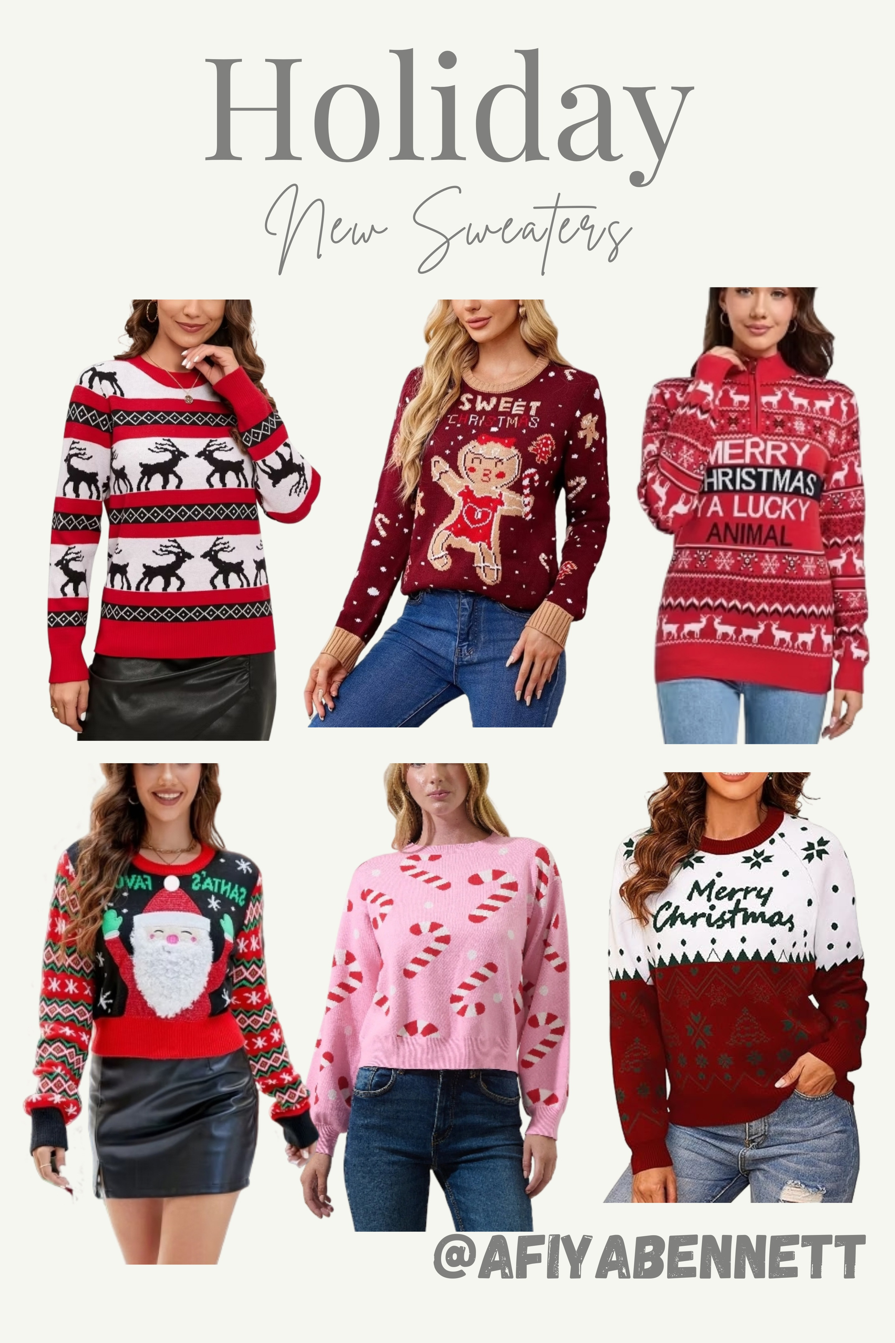 Time to get cozy and festive! My roundup of the absolute best Holiday New Sweaters is here. Find the perfect knits, from chic cashmere to fun, festive prints! Tap to shop all these must-have holiday sweaters! #HolidaySweater #NewArrivals #CozyStyle #WinterFashion #FestiveWear #ShopTheLook #Knitwear #HolidayStyle 

 #LTKHoliday #LTKdayinmylife #LTKootd