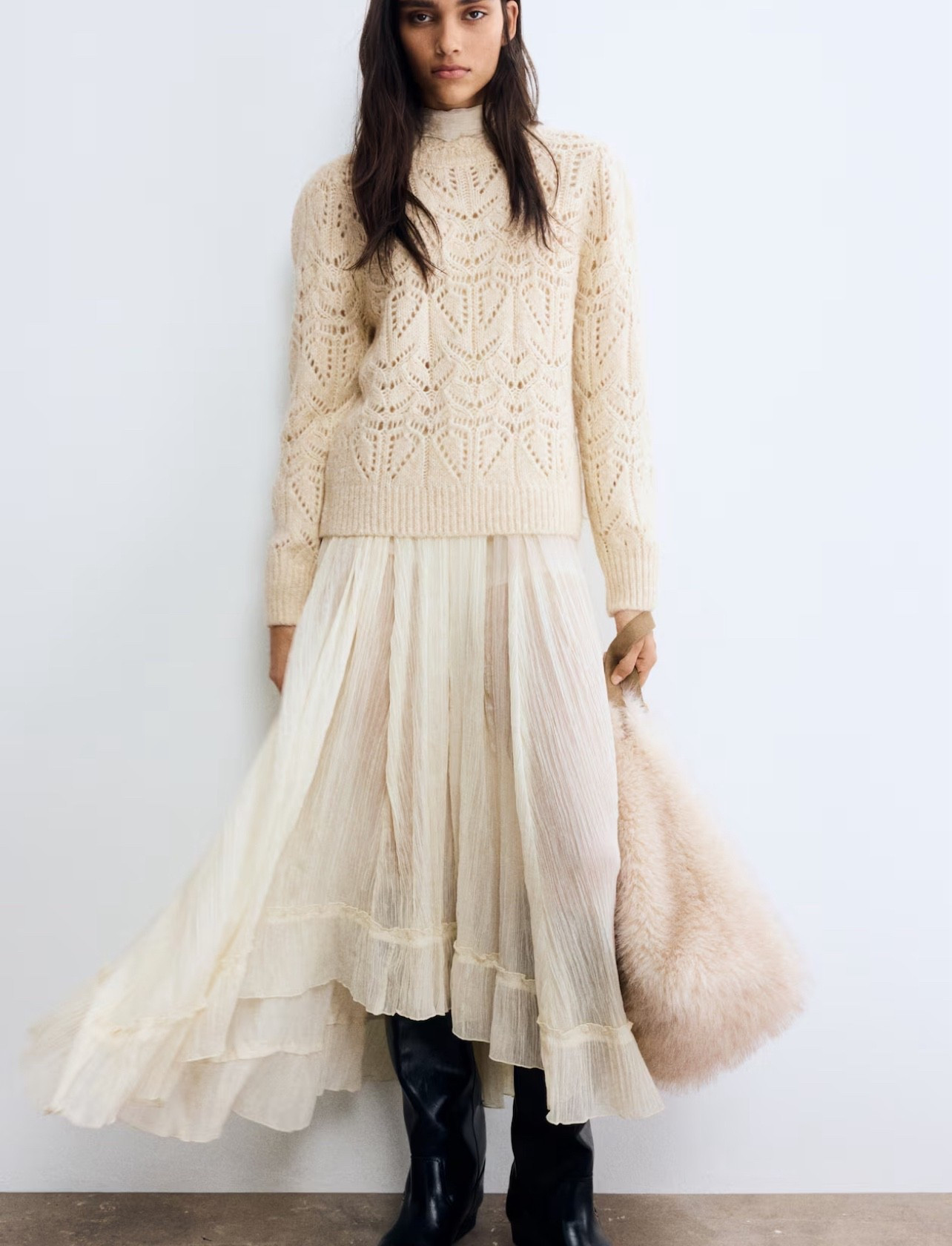 POINTELLE-KNIT SWEATER.
Boho chic Chloe’ inspired.

#LTKFindsUnder50