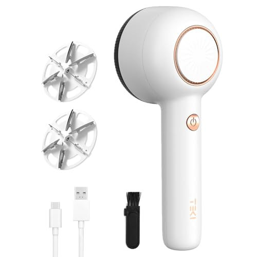 Fabric Shaver, Sweater Shavers to Remove Pilling, USB Rechargeable Lint Remover with 6-Leaf Blades, Fabric Defuzzer for Clothes Pilling, Fuzz, Lint Balls, Couch, Furniture, 2 Replacement Blades | Amazon (US)