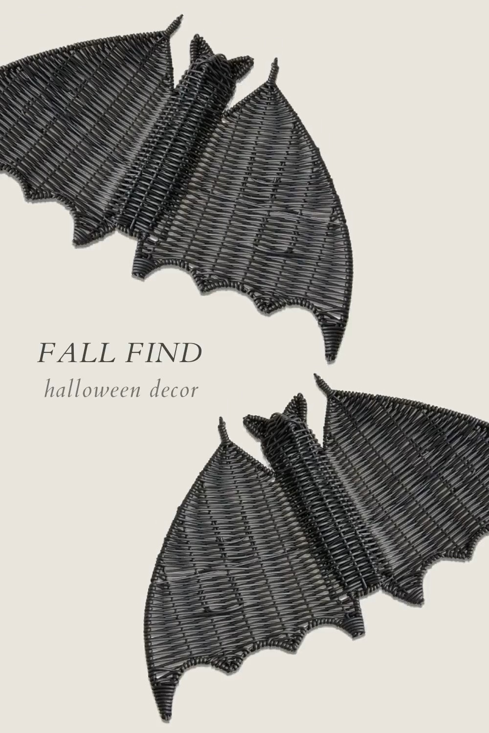 Grab this adorable woven bat for an incredible price! High sell-out risk! seasonal, fall decor, autumn decorations, halloween party, pumpkin, spooky, witch, vampire bat, ghost

#LTKHome #LTKFindsUnder50 #LTKSeasonal