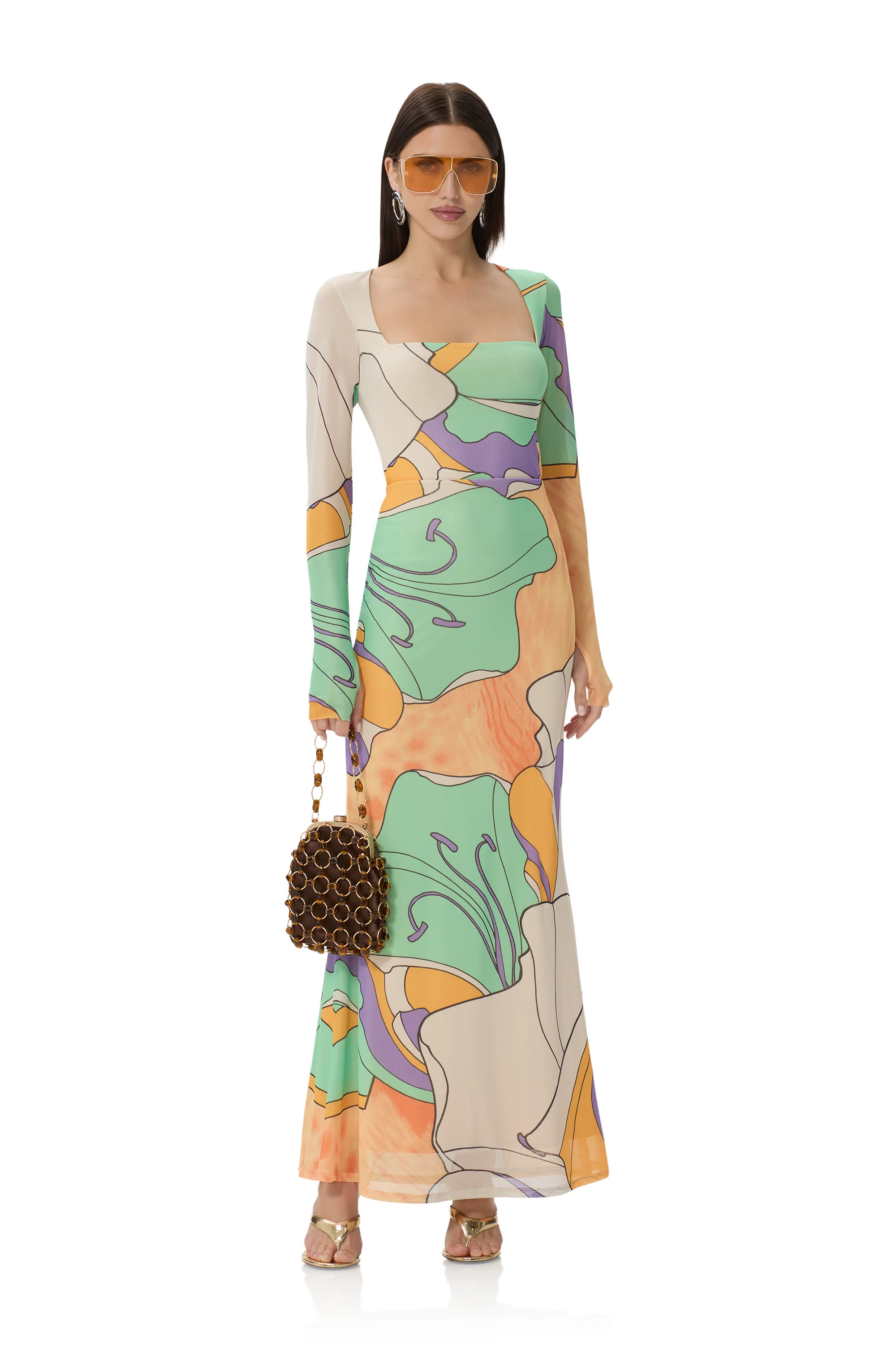 Ines Top - Scarf Floral | ShopAFRM
