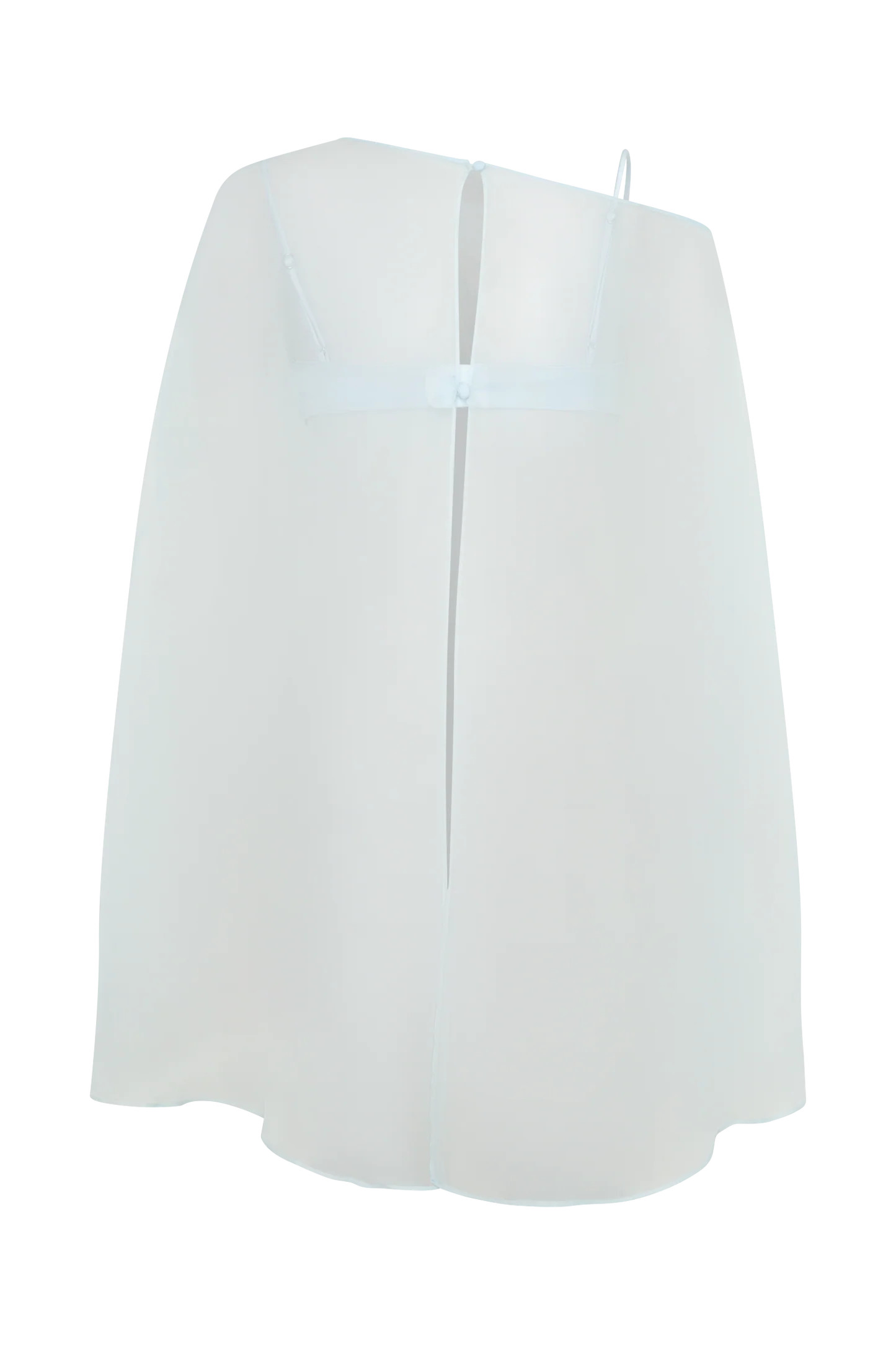 Kirstine Bralette With Chiffon Cape - Ice Blue | MESHKI US