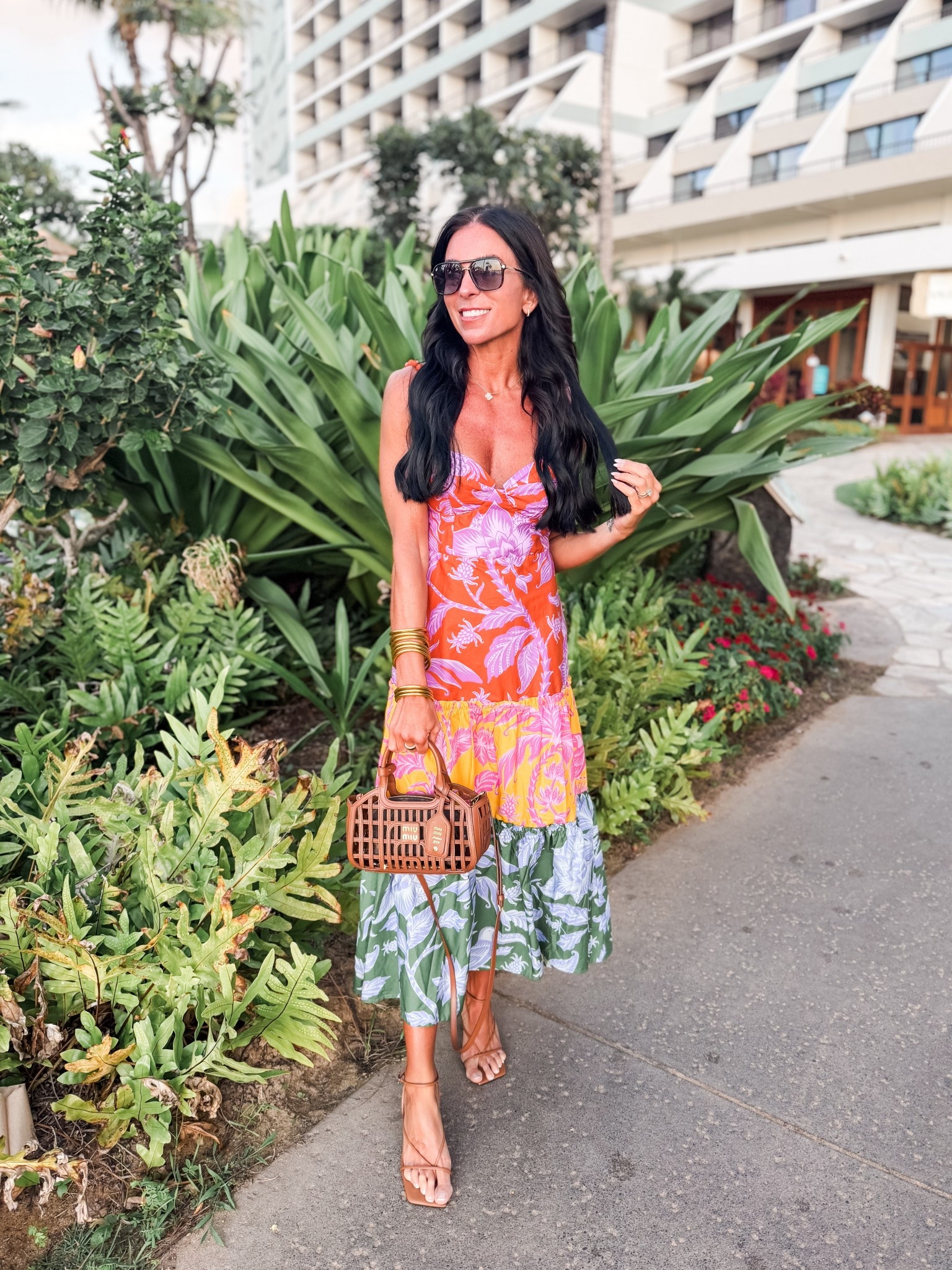 The most beautiful vacation dress by farm Rio!
Wearing a small 

#LTKSeasonal #LTKTravel #LTKFindsUnder100